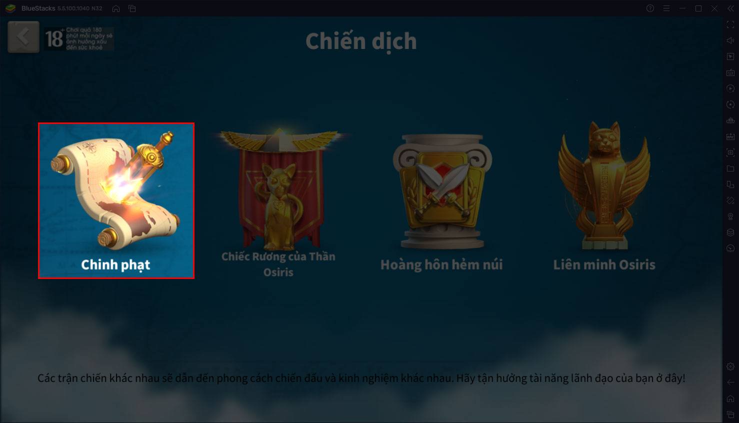 Hướng dẫn chế độ chơi Chinh Phạt trong Rise of Kingdoms