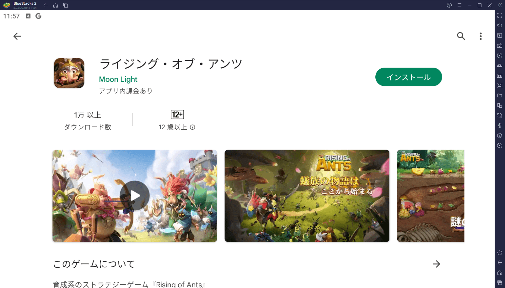 BlueStacksを使ってPCで『ライジング・オブ・アンツ』を遊ぼう