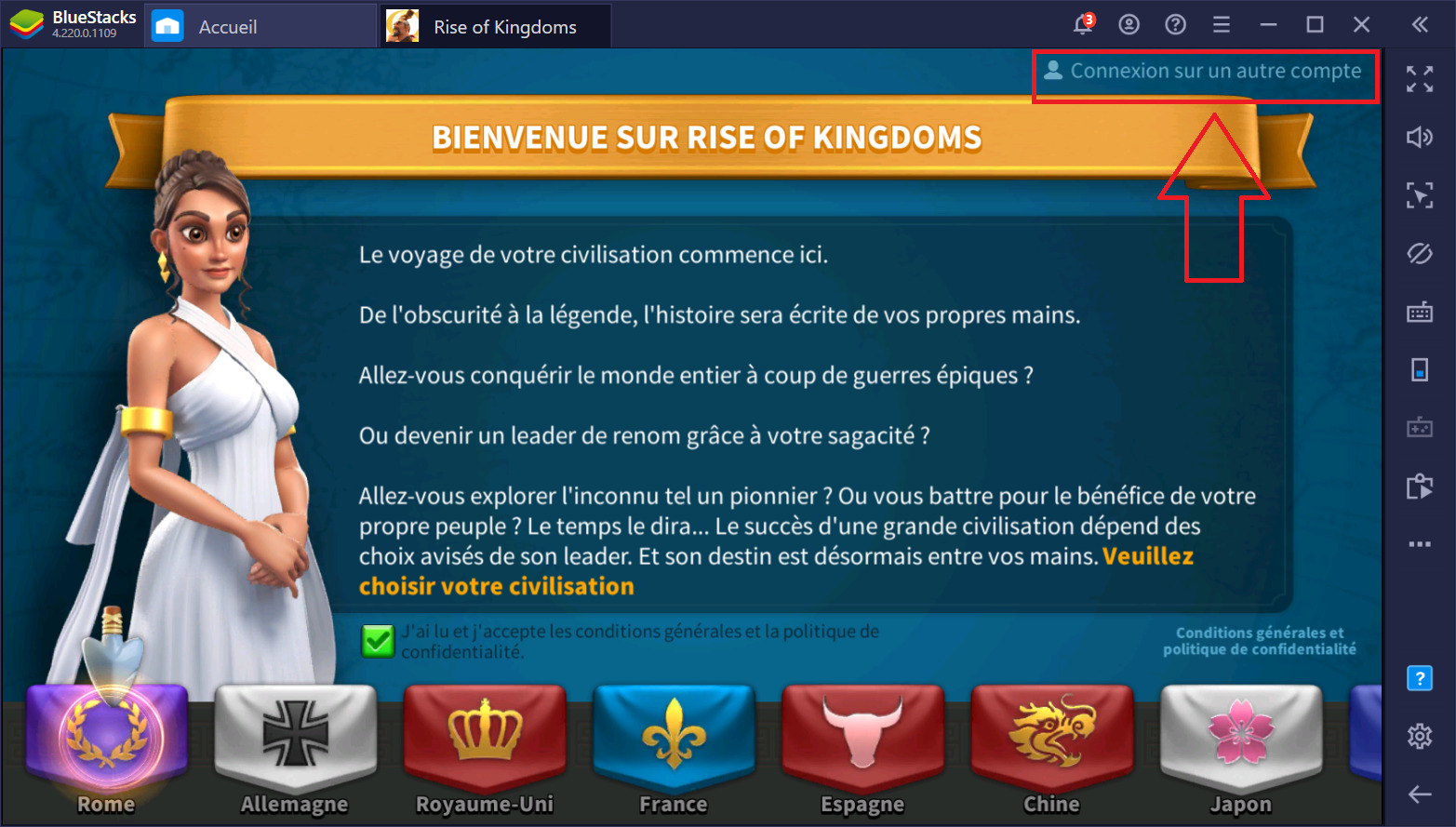 Rise of Kingdoms - Problèmes de connexion en cas d’utilisation de plusieurs appareils