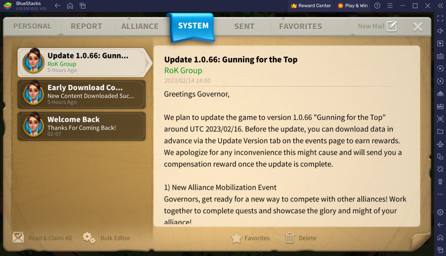 Rise of Kingdoms Update 1.0.66 – Gunning for the Top