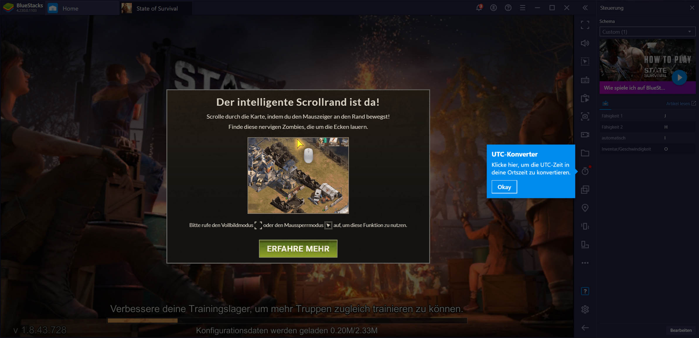 Der neue BlueStacks UTC-Zeitkonverter: Konvertiere Spiel-Events von UTC in deine Zeitzone