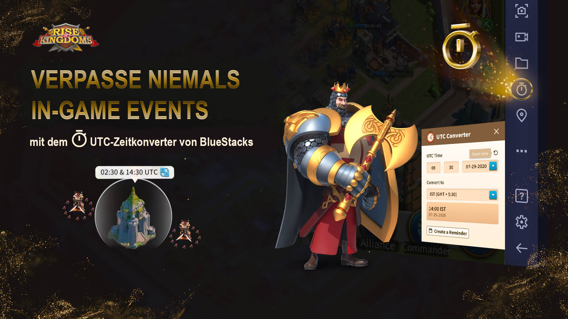 Der neue BlueStacks UTC-Zeitkonverter: Konvertiere Spiel-Events von UTC in deine Zeitzone