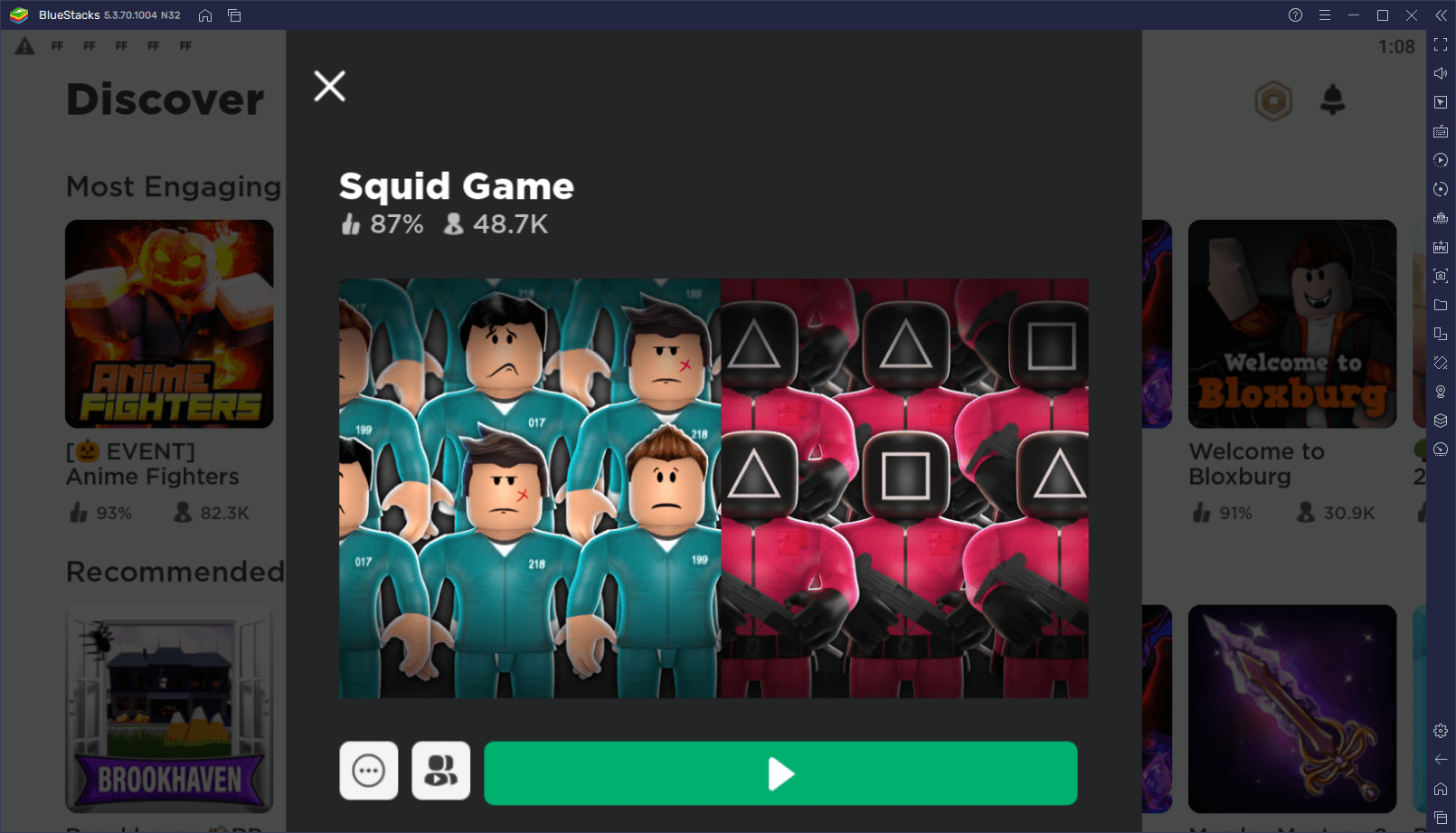 Play Roblox - Squid Game on PC with BlueStacks 