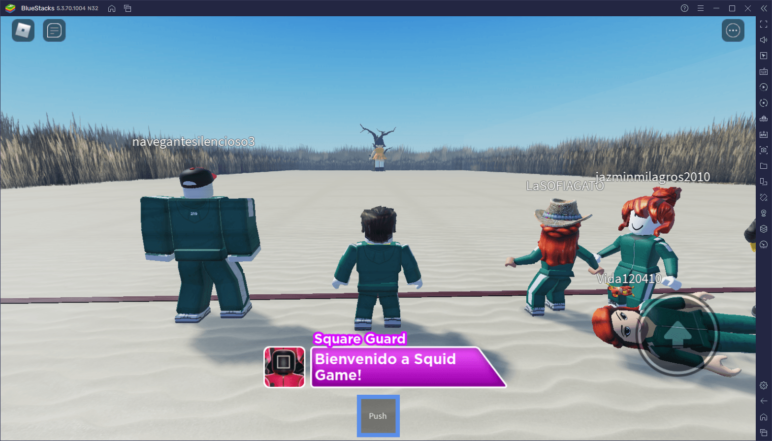 Cómo Ganar en el Más Popular Squid Game de Roblox en BlueStacks