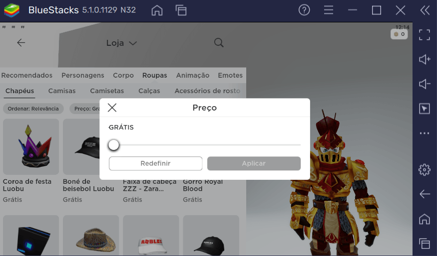 Como conseguir cabelo, roupas e personagens de graça em Roblox com BlueStacks