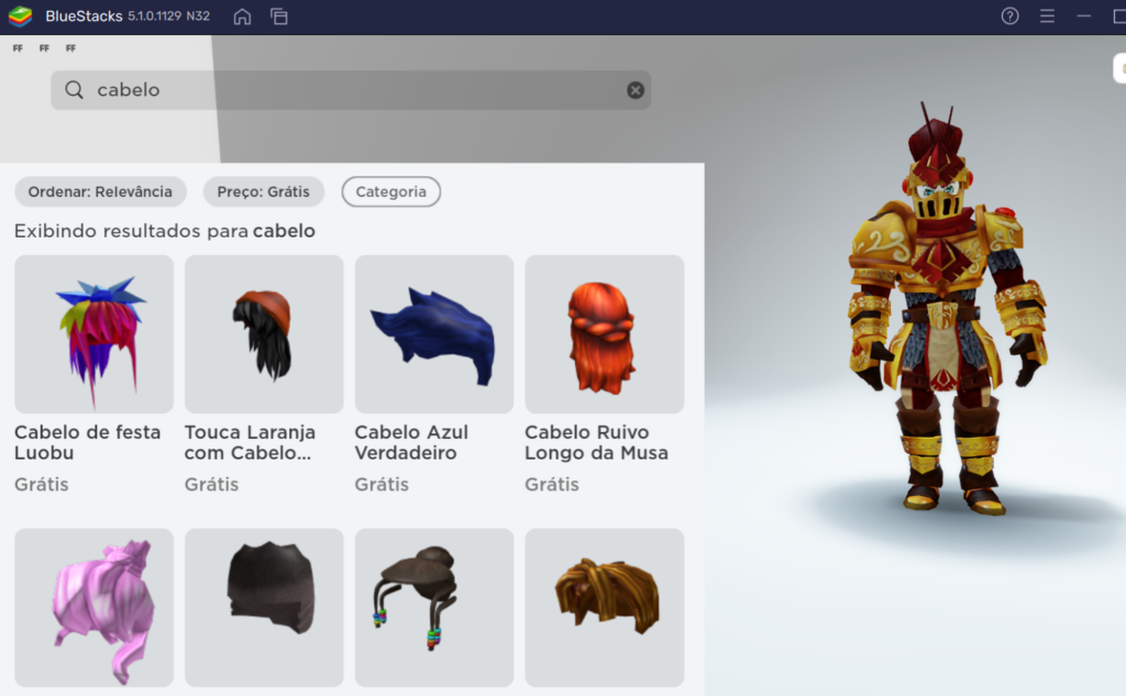 Como conseguir cabelo, roupas e personagens de graça em Roblox com  BlueStacks