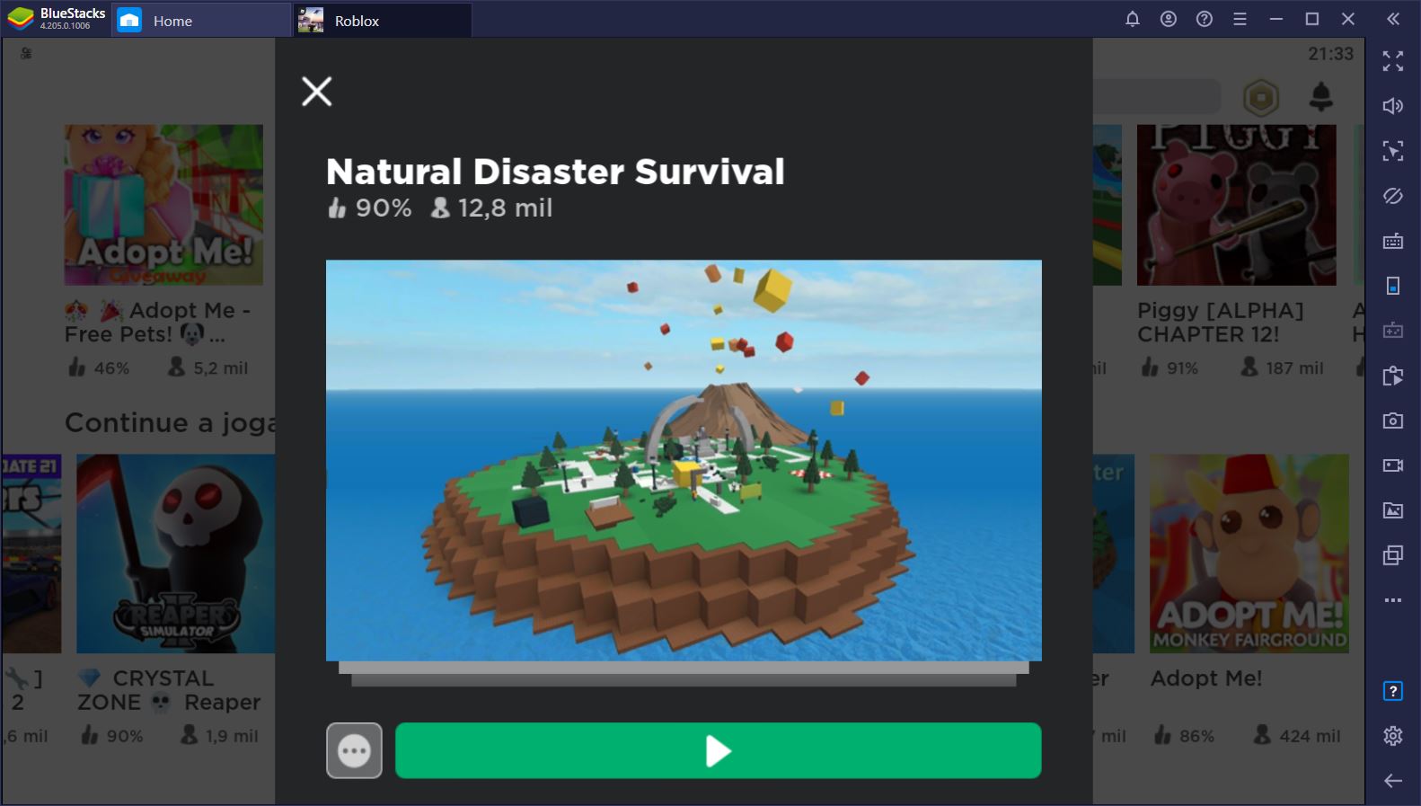 Jogando Roblox - Disastres Naturais - Parte 1 