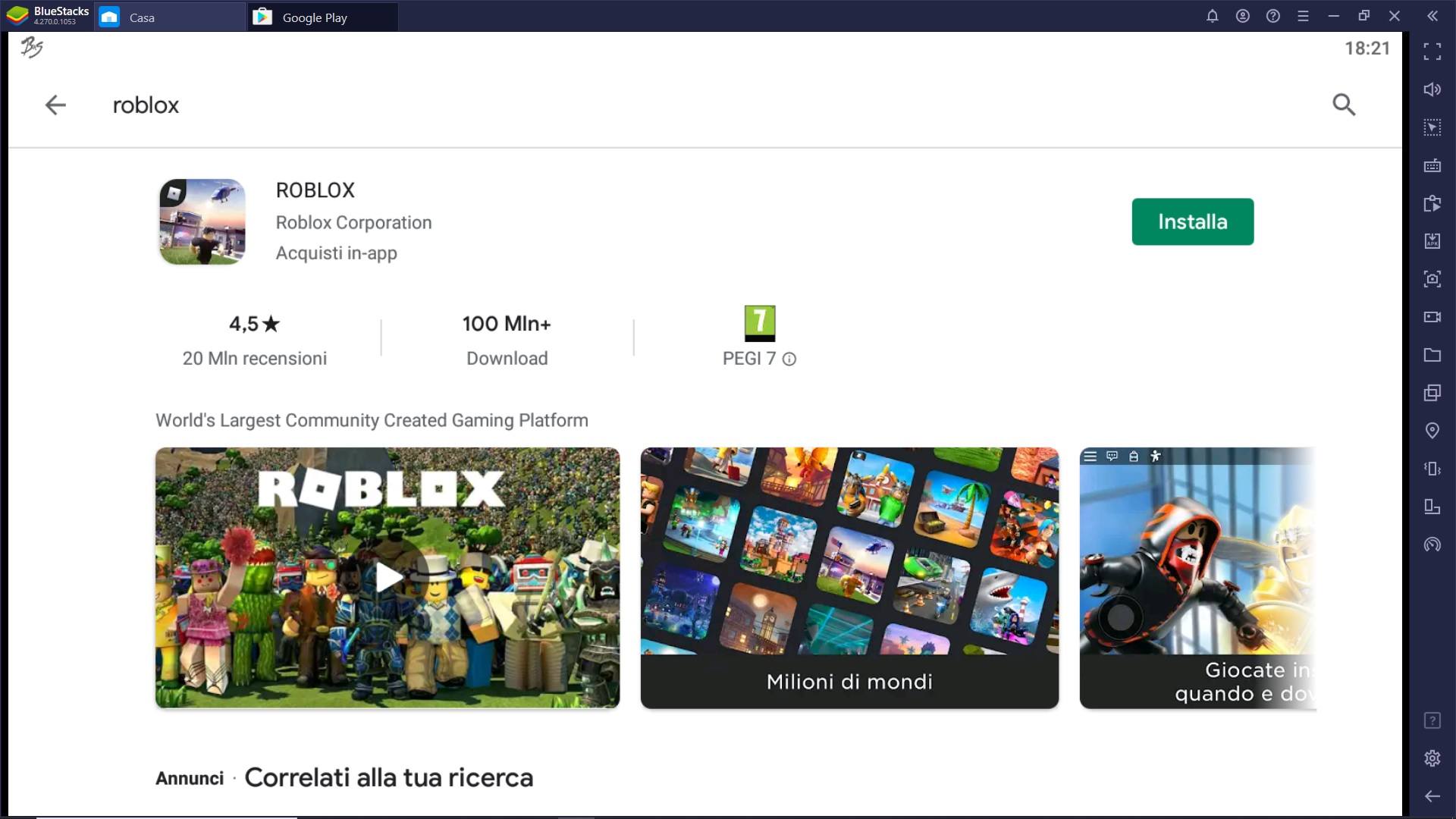 Come giocare Roblox su PC con BlueStacks