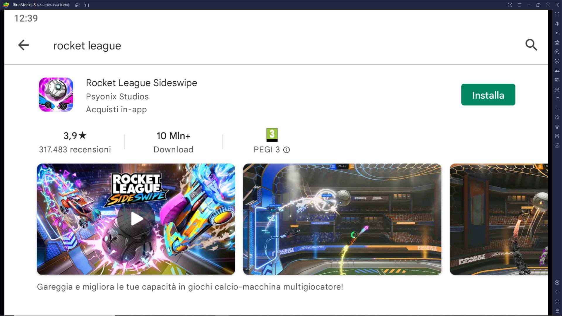 Come giocare Rocket League Sideswipe su PC con BlueStacks