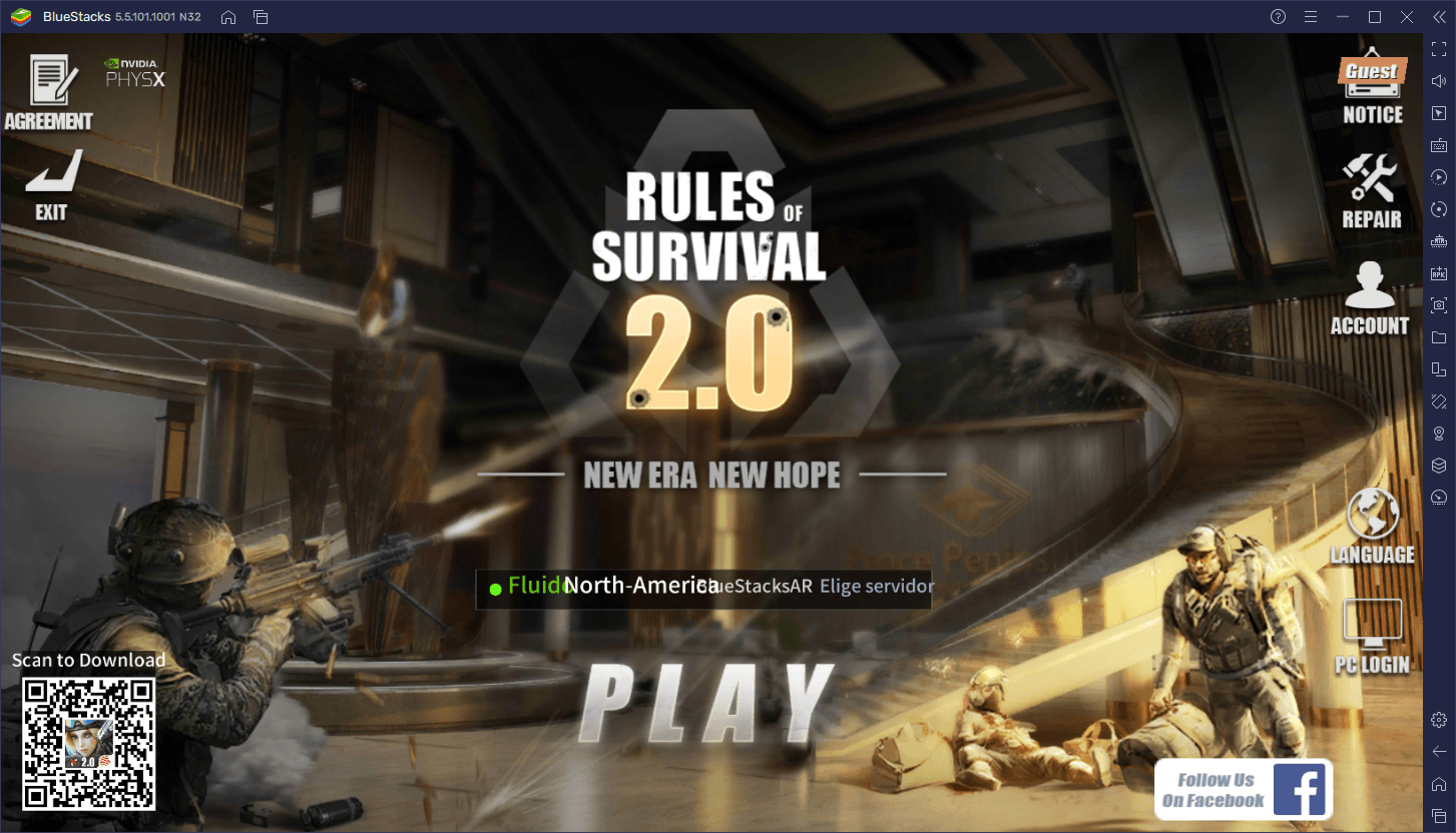 Cómo Jugar Rules of Survival 2.0 en PC con BlueStacks