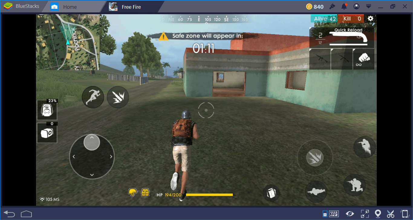 the gameplay and combat system of free fire and rules of survival are simpler and more action oriented for example running requires energy in pubg - fortnite e free fire
