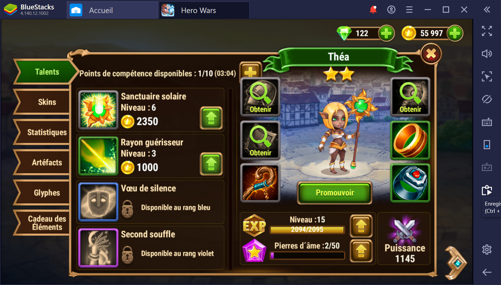 Sélectionnez les meilleurs héros et utilisez tout leur potentiel dans Hero War sur PC