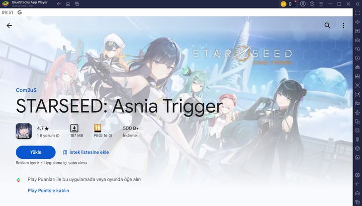 BlueStacks ile Starseed: Asnia Trigger PC Kurulum Rehberi