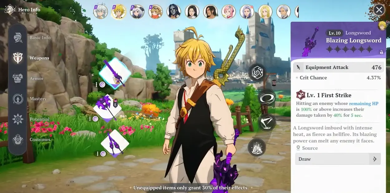 The Seven Deadly Sins Origin &ndash; Meliodas Build Guide