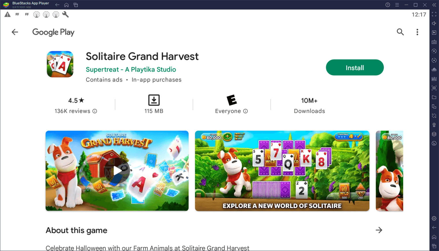 Wie man Solitaire Grand Harvest auf dem PC mit BlueStacks spielt