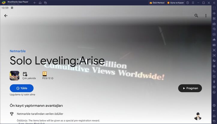 BlueStacks ile Solo Leveling: Arise PC Kurulum Rehberi
