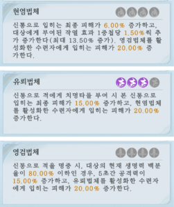 검선귀환 공략 - 수련 계열 가이드