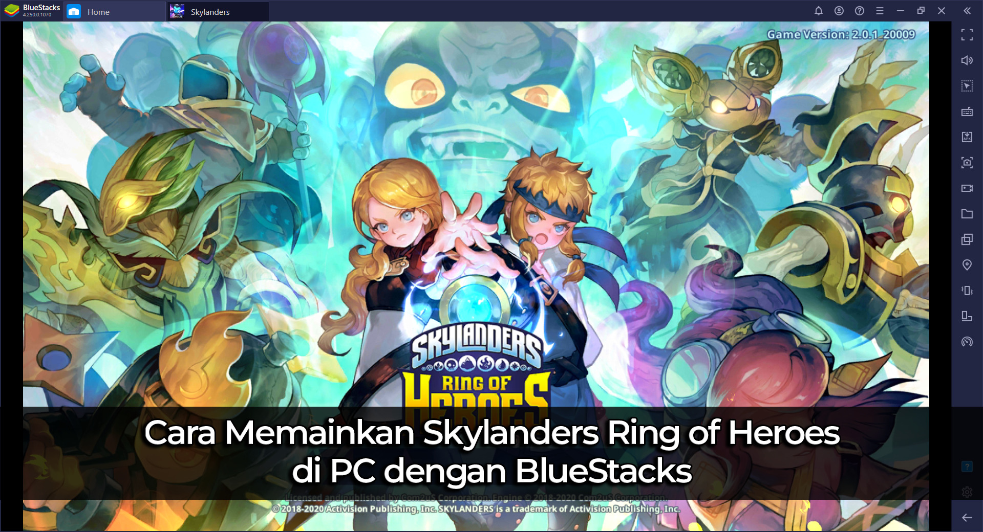 Cara Memainkan Skylanders Ring of Heroes di PC dengan BlueStacks