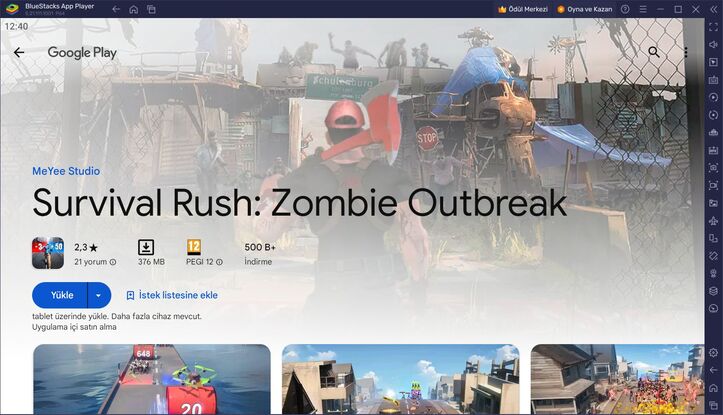 BlueStacks ile Survival Rush: Zombie Outbreak PC Kurulum Rehberi