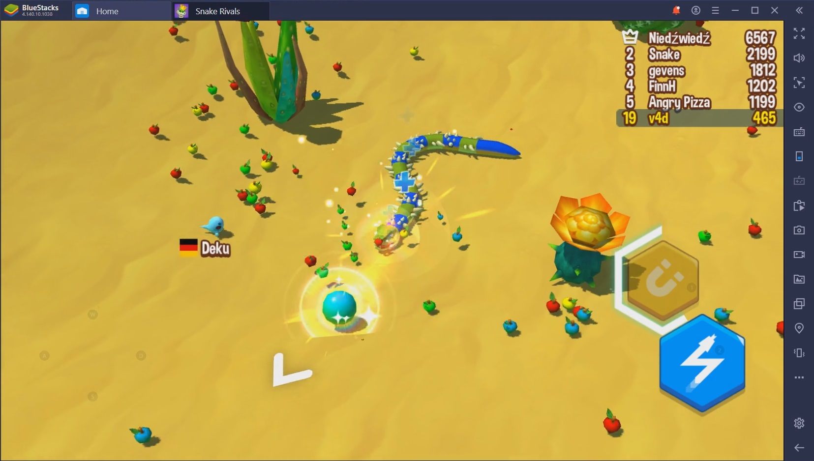 Play Snake Rivals on PC on PC with BlueStacks