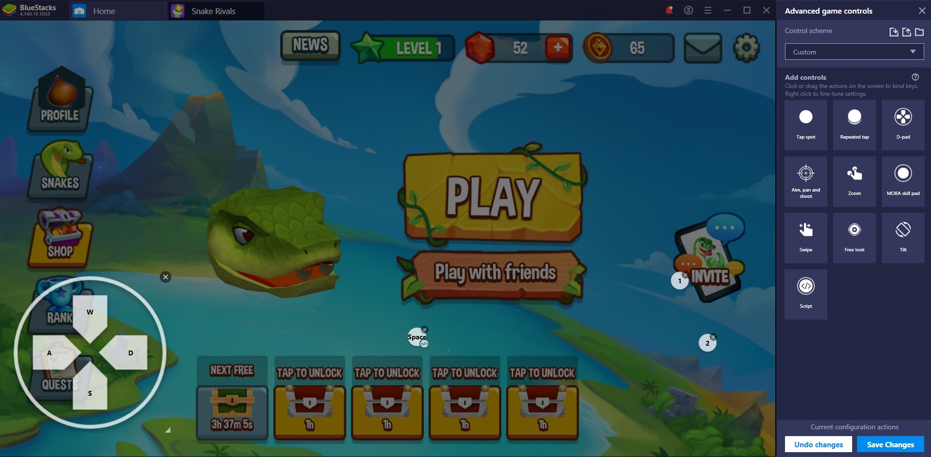 Play Snake Rivals on PC on PC with BlueStacks