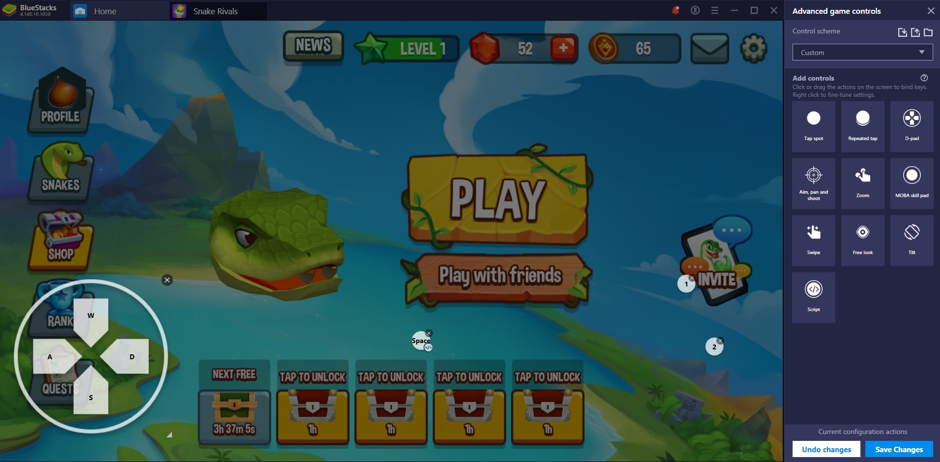 Play Snake Rivals on PC with BlueStacks