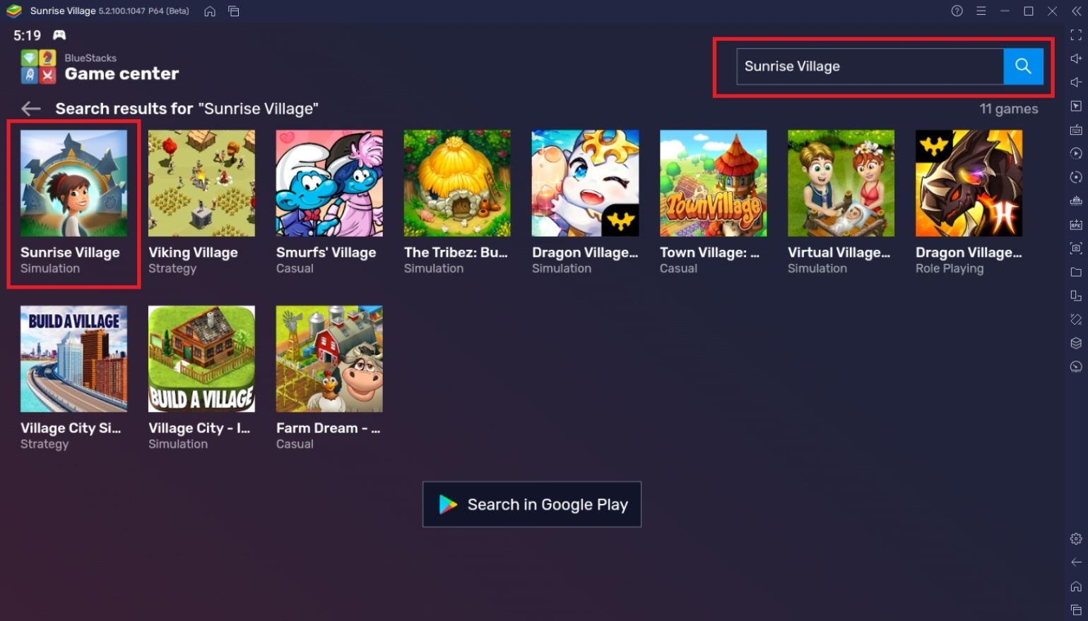 Comment Jouer à Sunrise Village sur PC avec BlueStacks