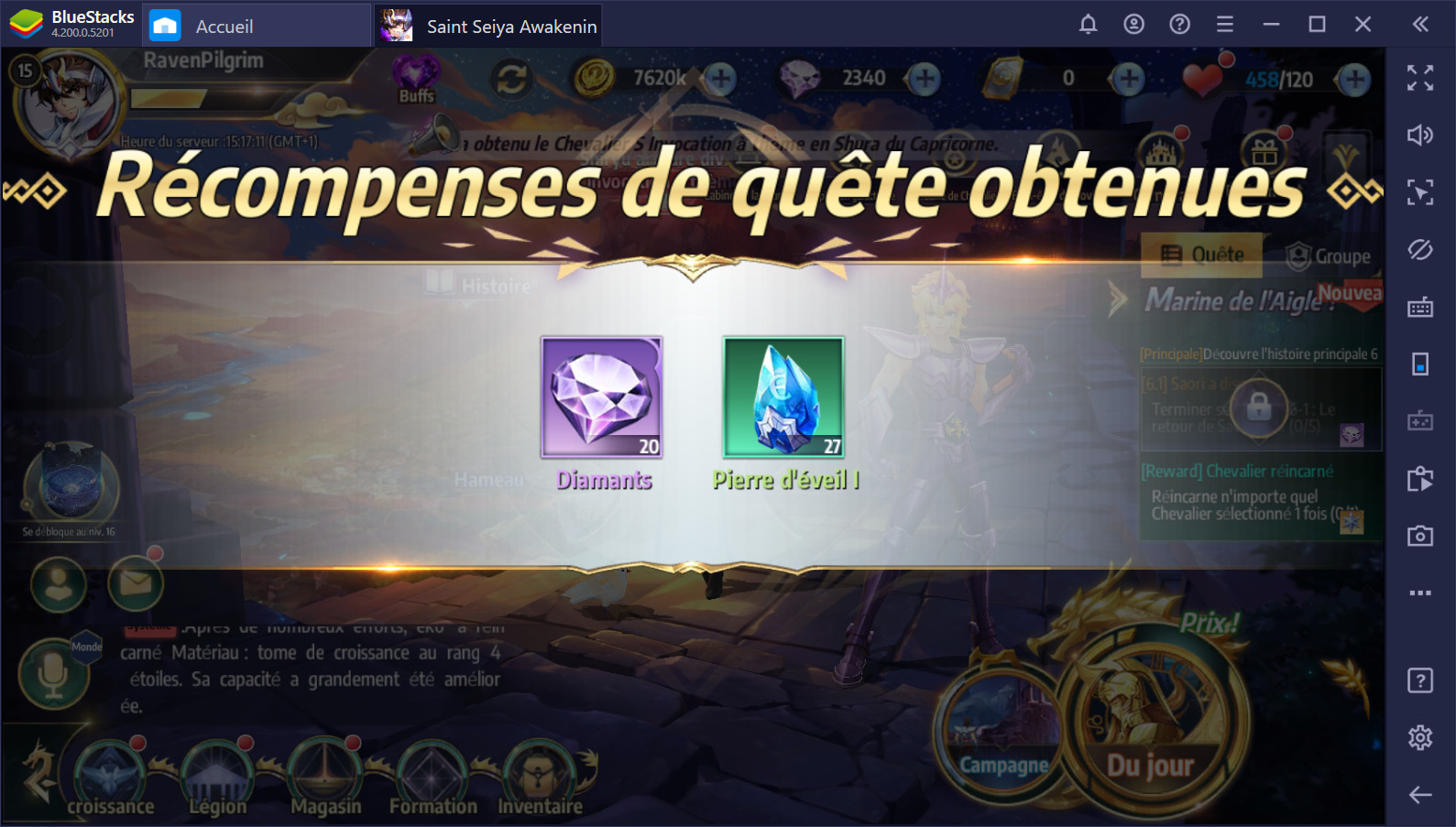 Guide sur le farming pour Saint Seiya Awakening