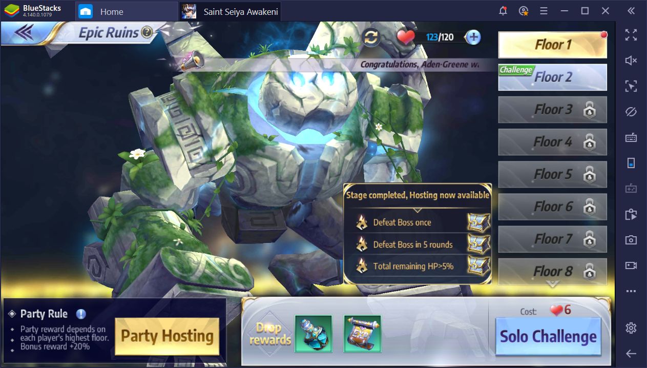 كيفية استخدام  BlueStacks instances في Saint Seiya Awakening على جهاز الكمبيوتر