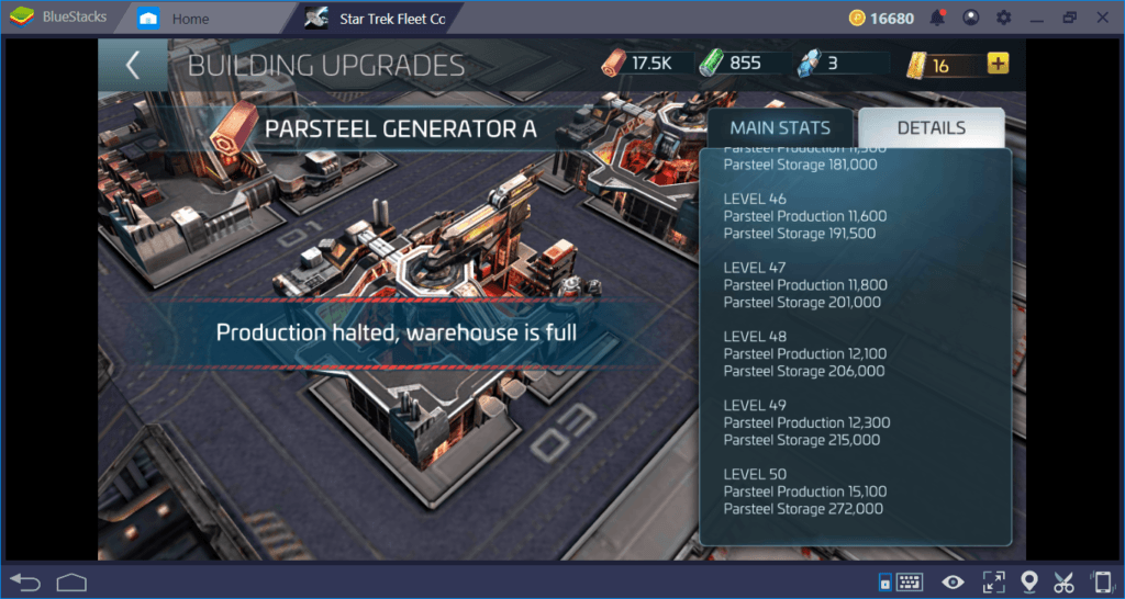 Star Trek Fleet Command On PC: Resource And Buildings Guide | BlueStacks