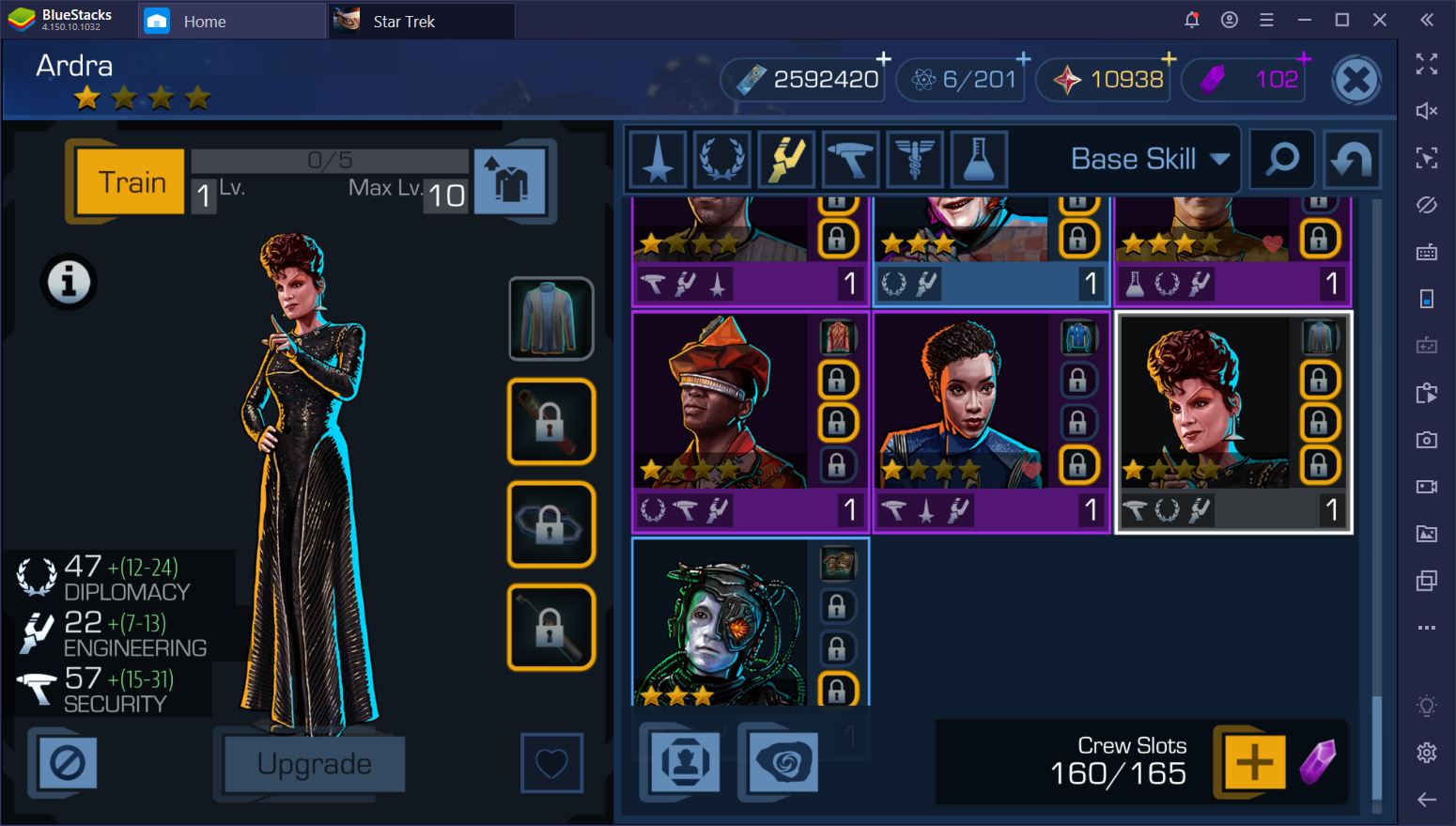 star trek timelines arena best crew