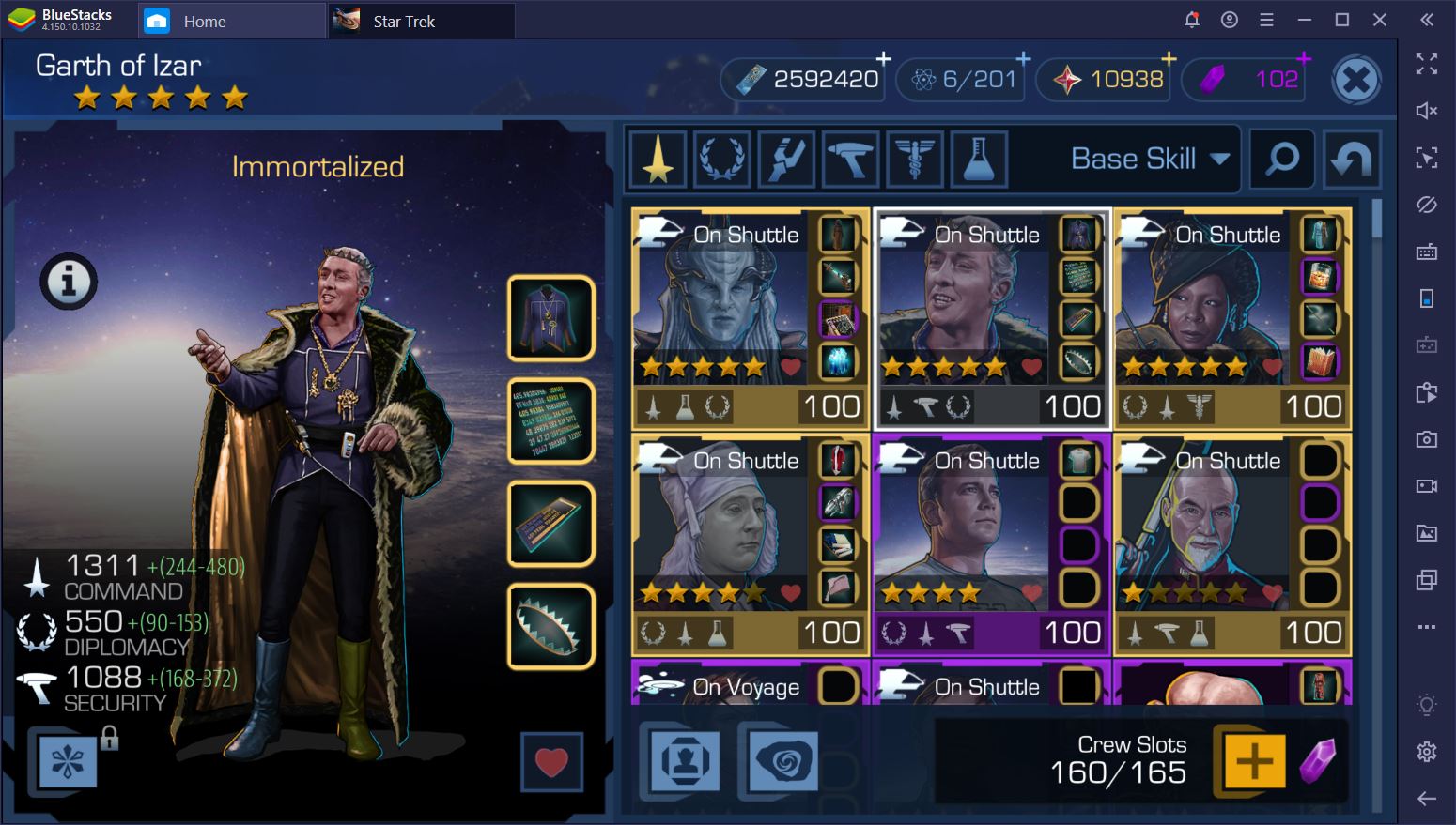 star trek timelines arena