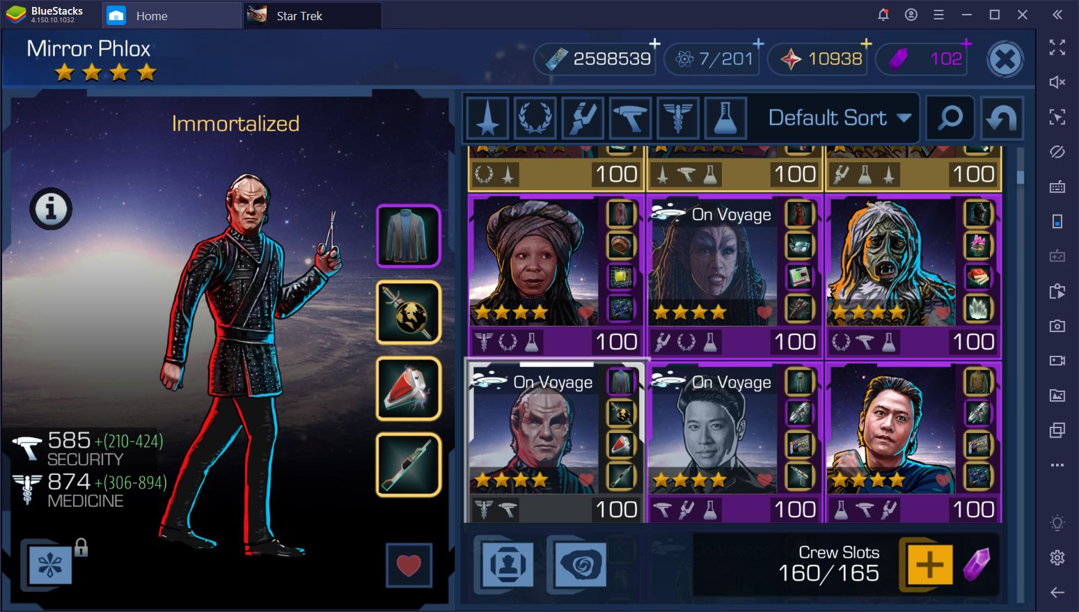 star trek timelines best gauntlet crew