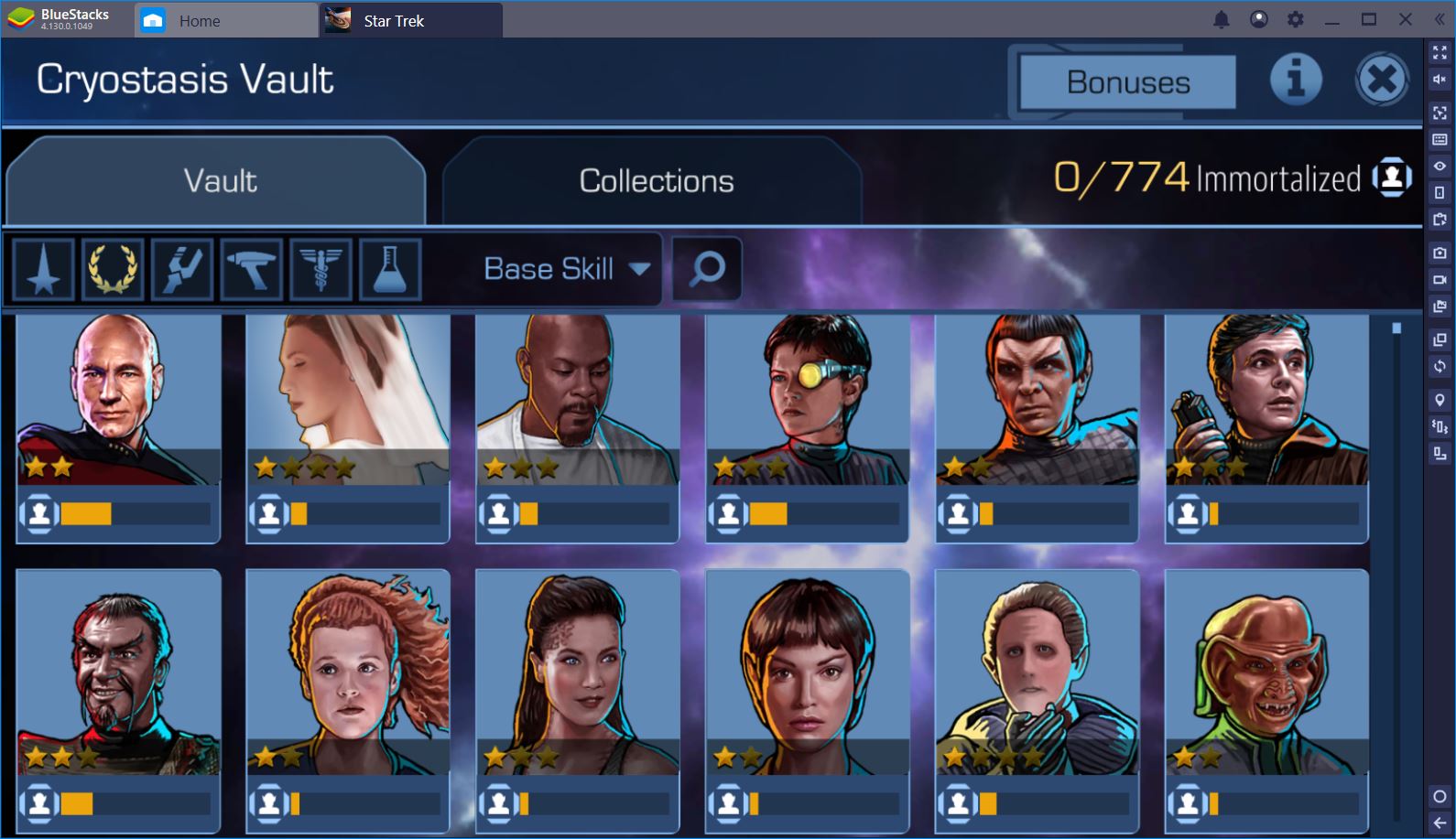 star trek timelines arena best crew