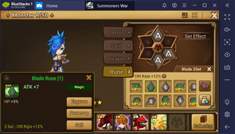 Summoners War - Guide pour débutants sur les runes