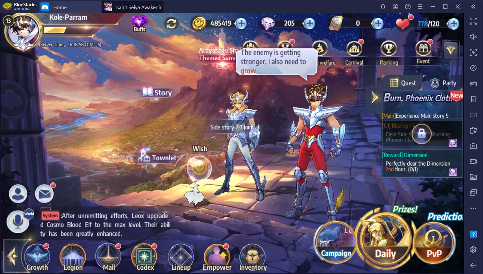 Get the latest news, updates and strategies about the Saint Seiya:  Awakening game.