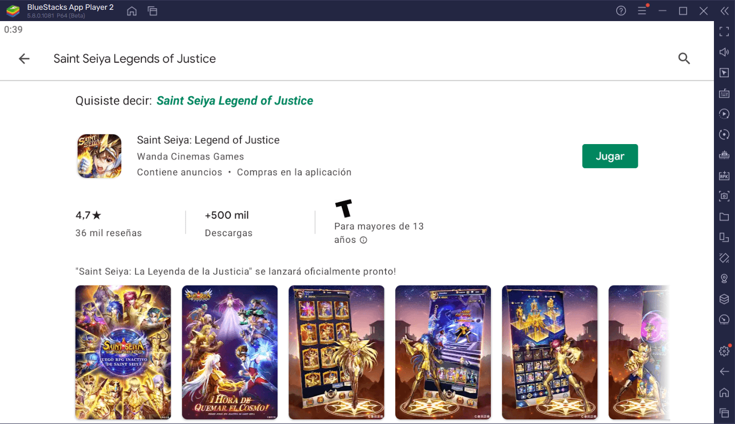 Cómo jugar Saint Seiya: Legend of Justice en PC con BlueStacks