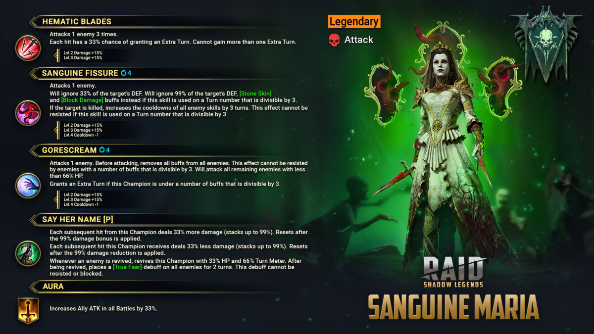 Sanguine Maria Fusion Event Arrives in RAID: Shadow Legends on October 23
