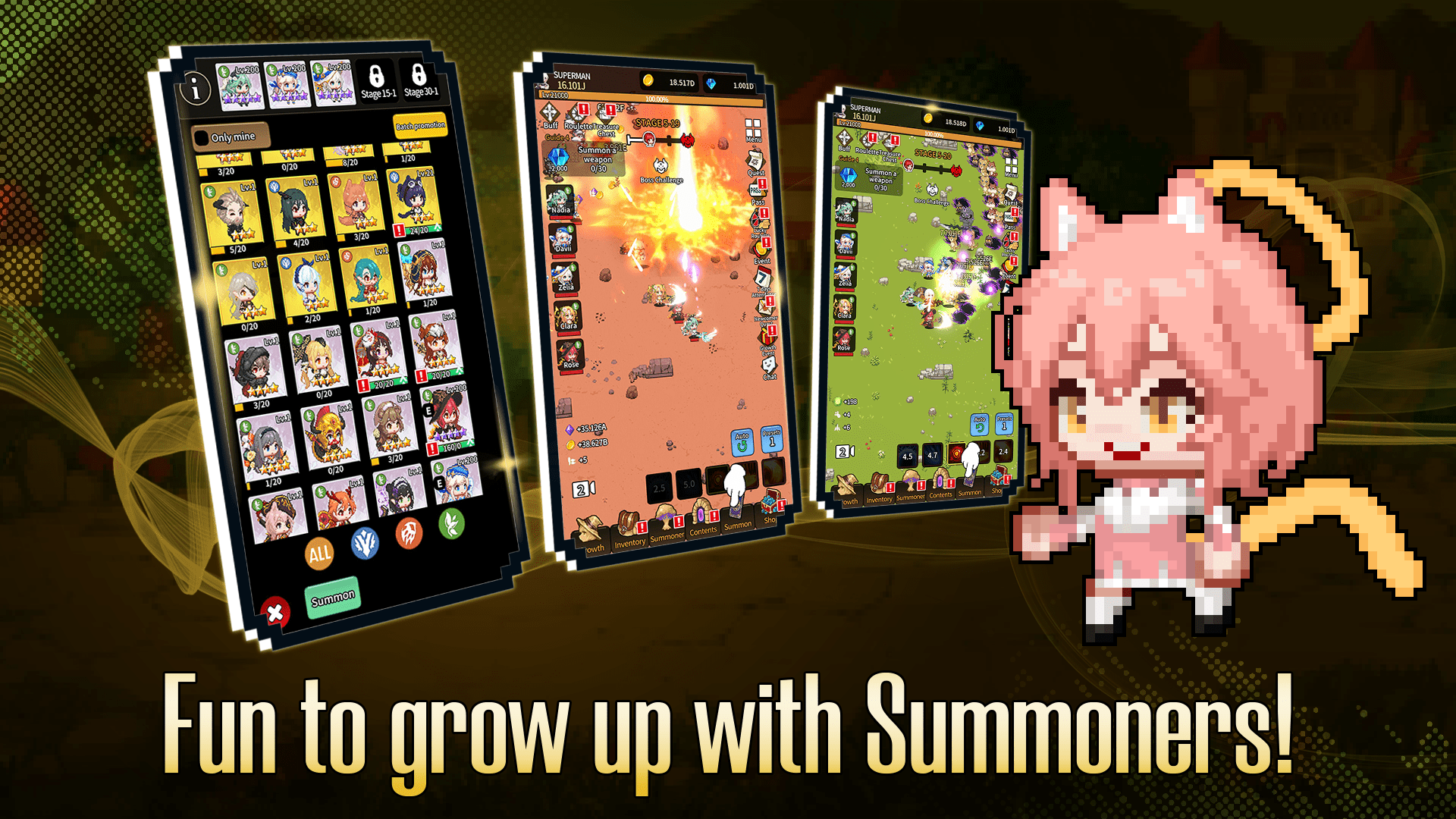 Summoners Legacy Hunt Gameplay - Pokemon Idle RPG Android :  r/GameplayGiftcode