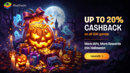Halloween on BlueStacks: Up to 20% Cashback + Gift Card Treats