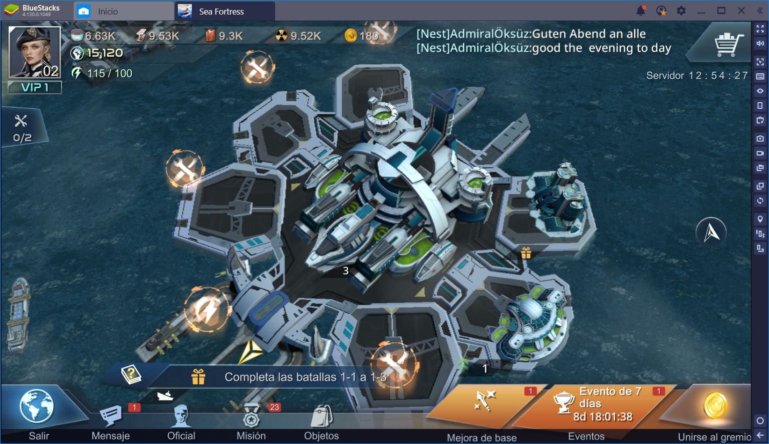 Usando BlueStacks Para Dominar en Sea Fortress