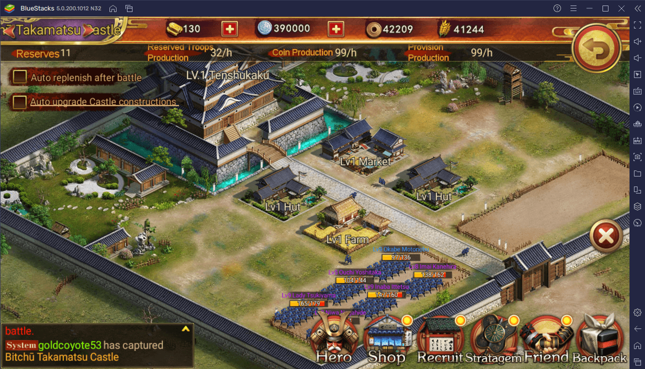 A Resource Guide for Developing Your Castles in Sengoku Fubu