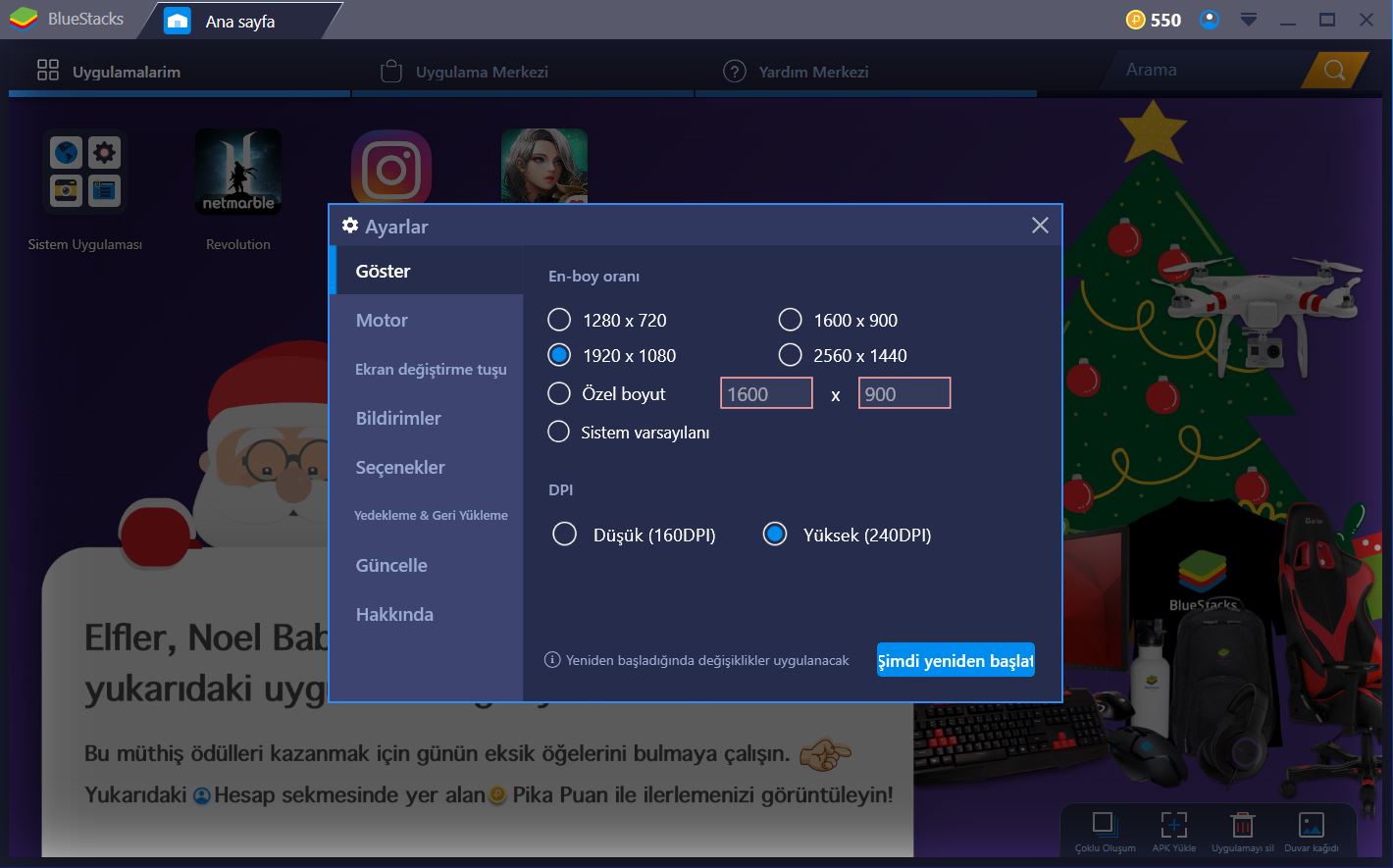 Bluestacks Settings Tr