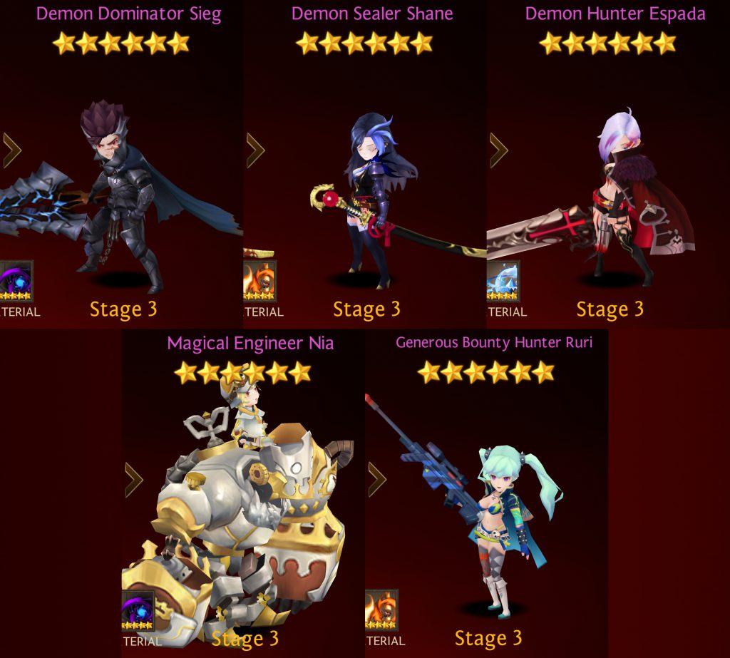 Seven Knights Faction by Rank - Crusaders Seven Knights Faction by Rank - Crusaders