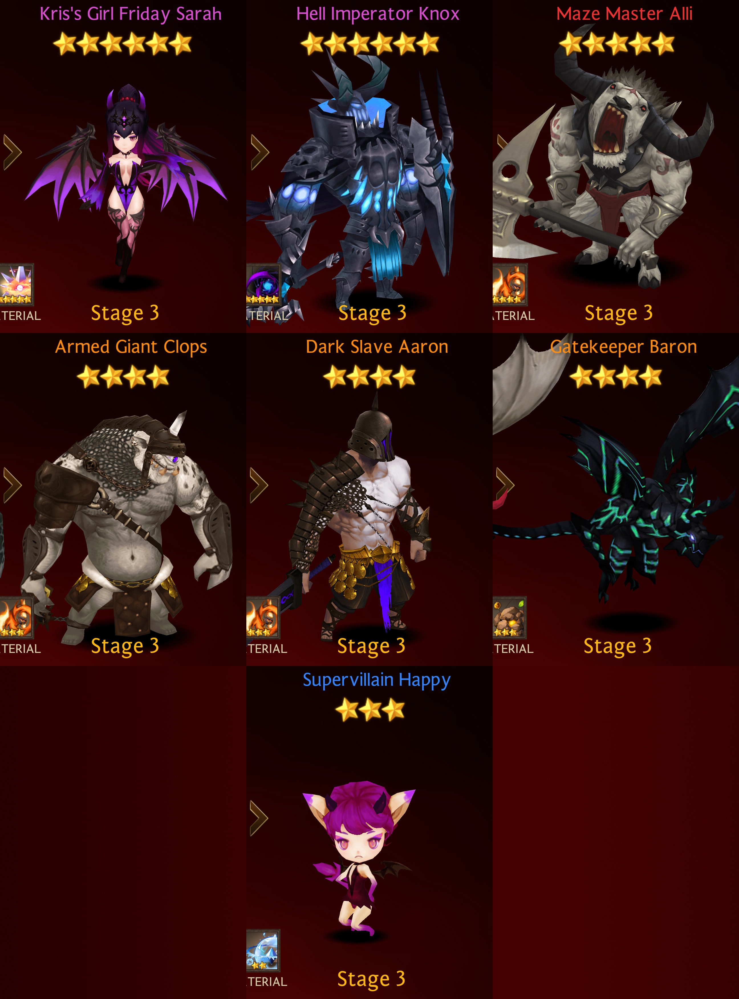 Ultimate Seven Knights Faction Heroes List Purgatory