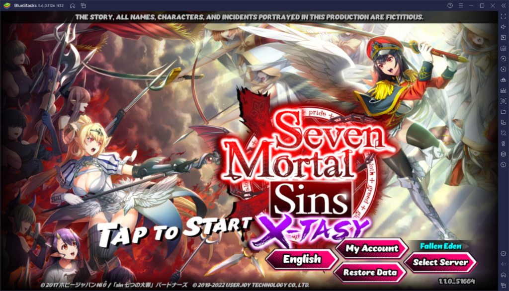 Beginner’s Guide for Seven Mortal Sins XTASY BlueStacks