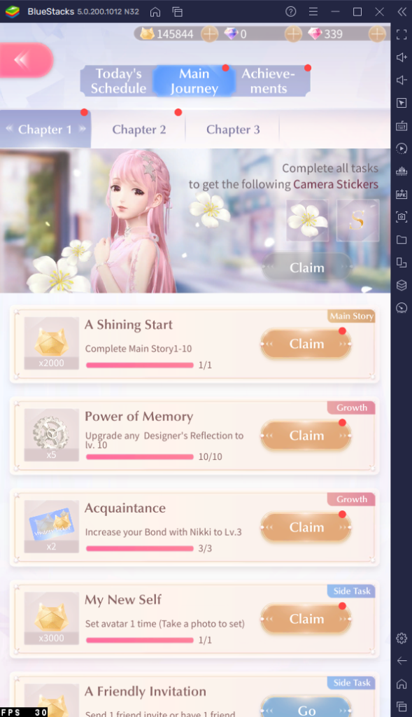 Where to Get More Gold, Pink Gems, and other Resources in Shining Nikki