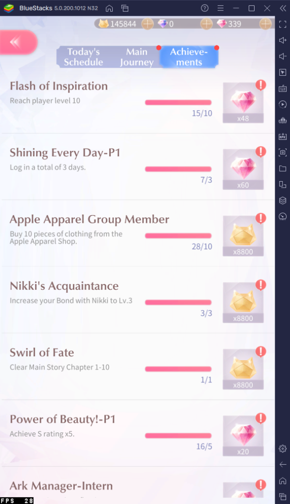 Where to Get More Gold, Pink Gems, and other Resources in Shining Nikki