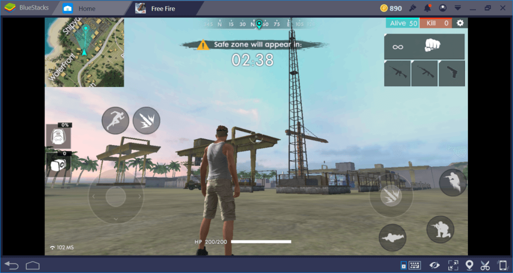 Free Fire Where To Land First Bluestacks