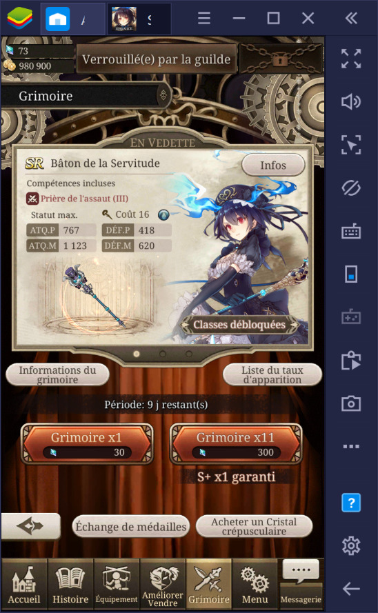 SINoALICE : Guide sur les classes et les armes